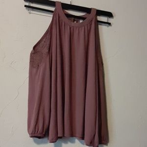 Mudd Cold Shoulder Blouse